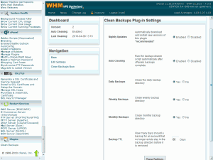 cPanel Clean Backup